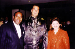 Steven Seagal with attorney Gloria Allred