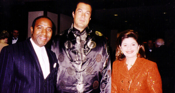 Steven Seagal with attorney Gloria Allred