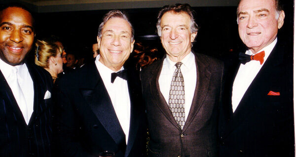 Donald Sterling, Jona Goldrich and Stanley Black